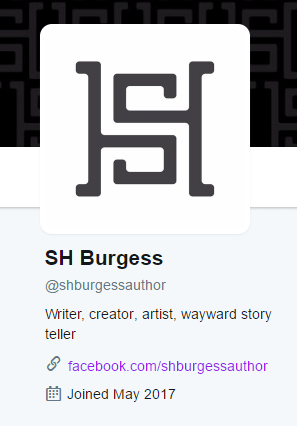 Twitter account @shburgessauthor